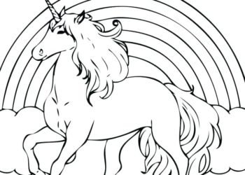 21 Rainbow Coloring Pages For Kindergartens - Visual Arts Ideas