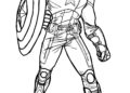 Realistic Captain America Coloring Pages Images