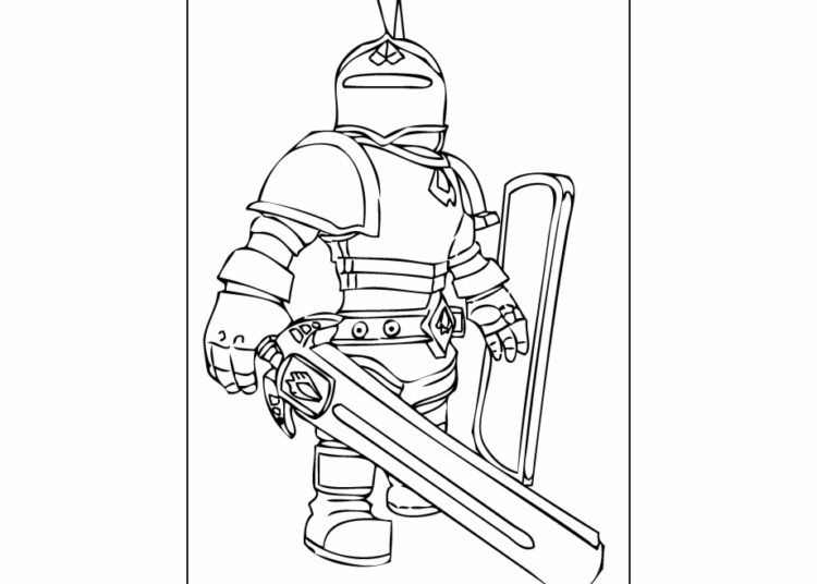 16 ROBLOX Coloring Pages For Children - Visual Arts Ideas