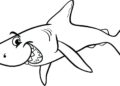 Shark Coloring Pages Funny