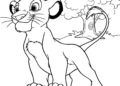 Simba Lion King Coloring Pages Printable Pictures