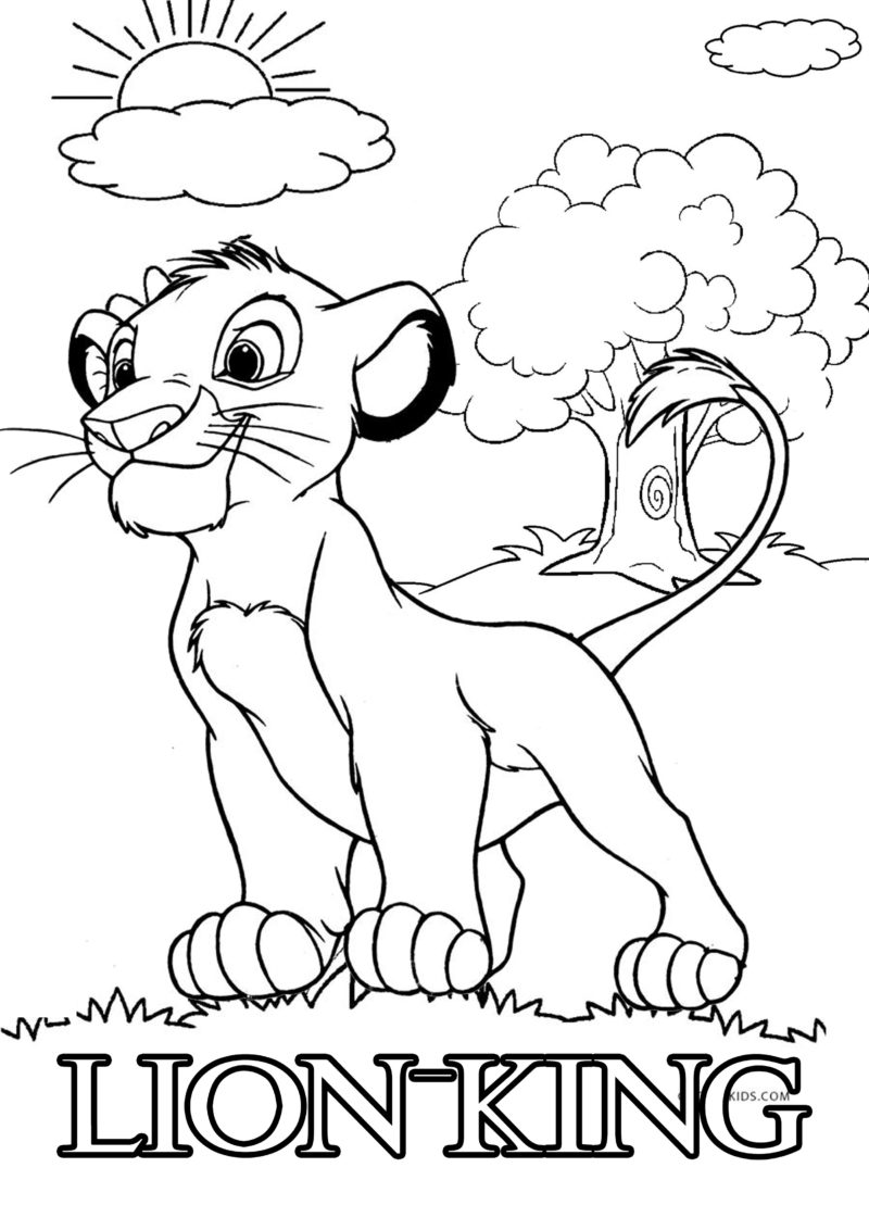 18 Best Simba Lion King Coloring Pages Visual Arts Ideas
