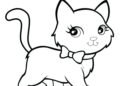 Simple Cat Coloring Pages