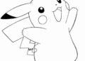 Small Pikachu Coloring Pages
