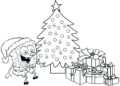 Spongebob Coloring Pages For Christmas