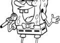 Spongebob Coloring Pages Singing