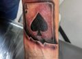 Ace of Spades Tattoo Images on Forearm