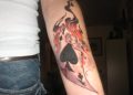 Ace of Spades Tattoo with Fire