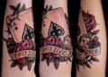 Ace of Spades Tattoo with Flower