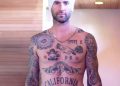 Adam Levine Tattoo on Chest and Stomach