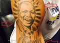Anthony Davis Tattoo of Grand Father