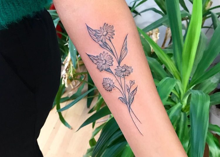 1. Aster Flower Tattoo Designs - wide 4