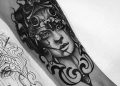 Athena Tattoo Design on Arm