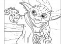 Baby Yoda Coloring Page For Children