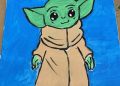 Baby Yoda Painting Easy