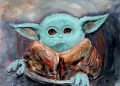 Baby Yoda Painting For Beginner