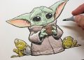 Baby Yoda Painting Ideas Image
