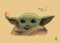Baby Yoda Painting Simple