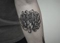 Black Chrysanthemum Tattoo Ideas on Hand
