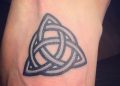Celtic Knot Tattoo Design on Foot