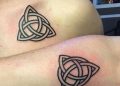 Celtic Knot Tattoo Design on Hand and Chest