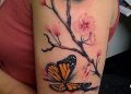 Cherry Blossom Tattoo Tattoo with Butterfly