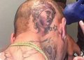 Chris Brown Tattoo Design on Head