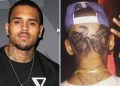Chris Brown Tattoo on Head