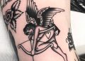 Creative Cupid Tattoo Design
