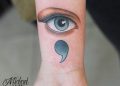 Creative Semicolon Tattoo Design on Hand