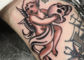 Cupid Tattoo Skull