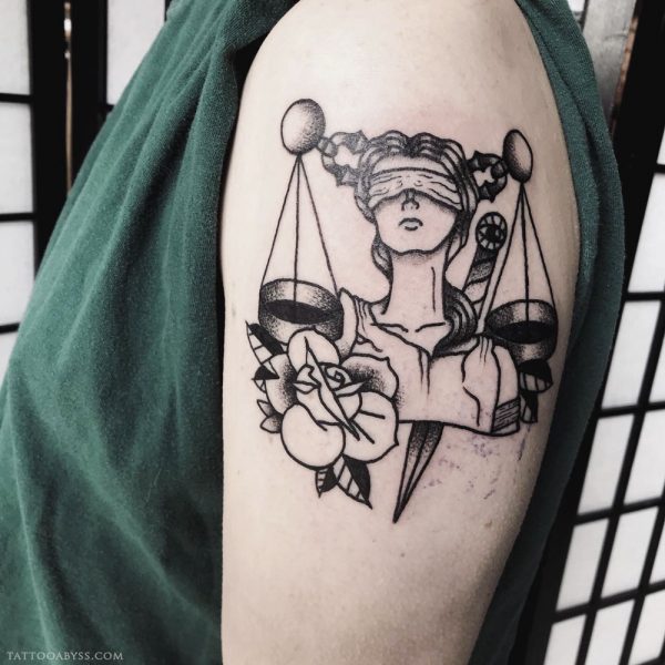 Lady Justice Tattoo Designs to Describe Firmness, Integrity and Wisdom ...