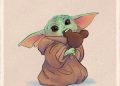 Easy Baby Yoda Painting