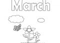 Easy March Coloring Pages