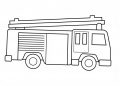 Fire Truck Coloring Page Easy