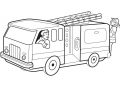 Fire Truck Coloring Page For Kids