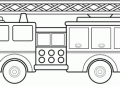 Fire Truck Coloring Page Image