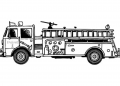 Fire Truck Coloring Page Image For Children