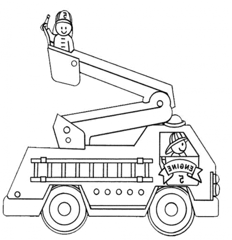 15 Fire Truck Coloring Pages For Kids - Visual Arts Ideas
