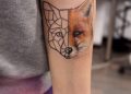 Geometric Fox Tattoo Image