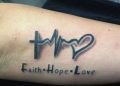 Heart Beat Tattoo Fait Hope Love
