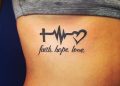 Heart Beat Tattoo For Girl