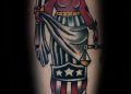 Lady Justice Tattoo Design For Men