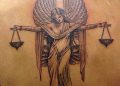 Lady Justice Tattoo on Back