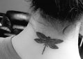 Lauren Jauregui Dragonfly Tattoo on Neck