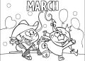 March Coloring Pages Picture
