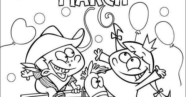 March Coloring Pages For Kindergarten - Visual Arts Ideas