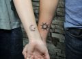 Moon and Sun Tattoo Couple on Hands