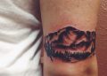 Pikes Peak Tattoo Design on Hand