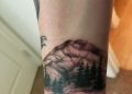 Pikes Peak Tattoo Design on Wrist